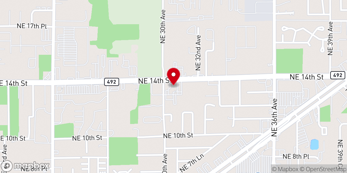 Map showing location of Central Christian Church