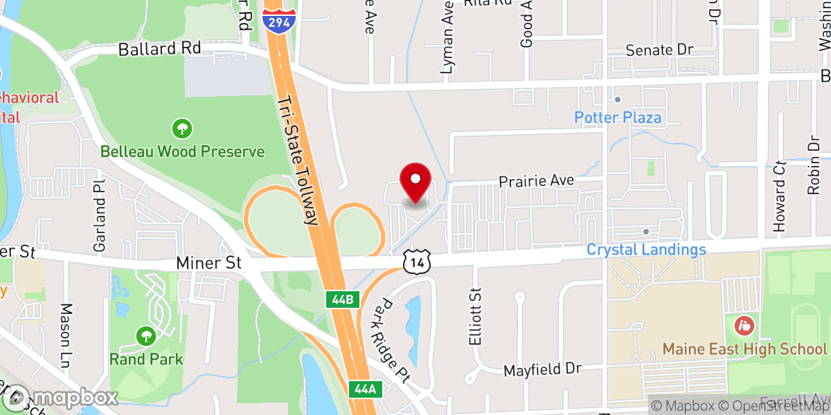 Map showing location of Saint John the Baptist Greek Orthodox Church