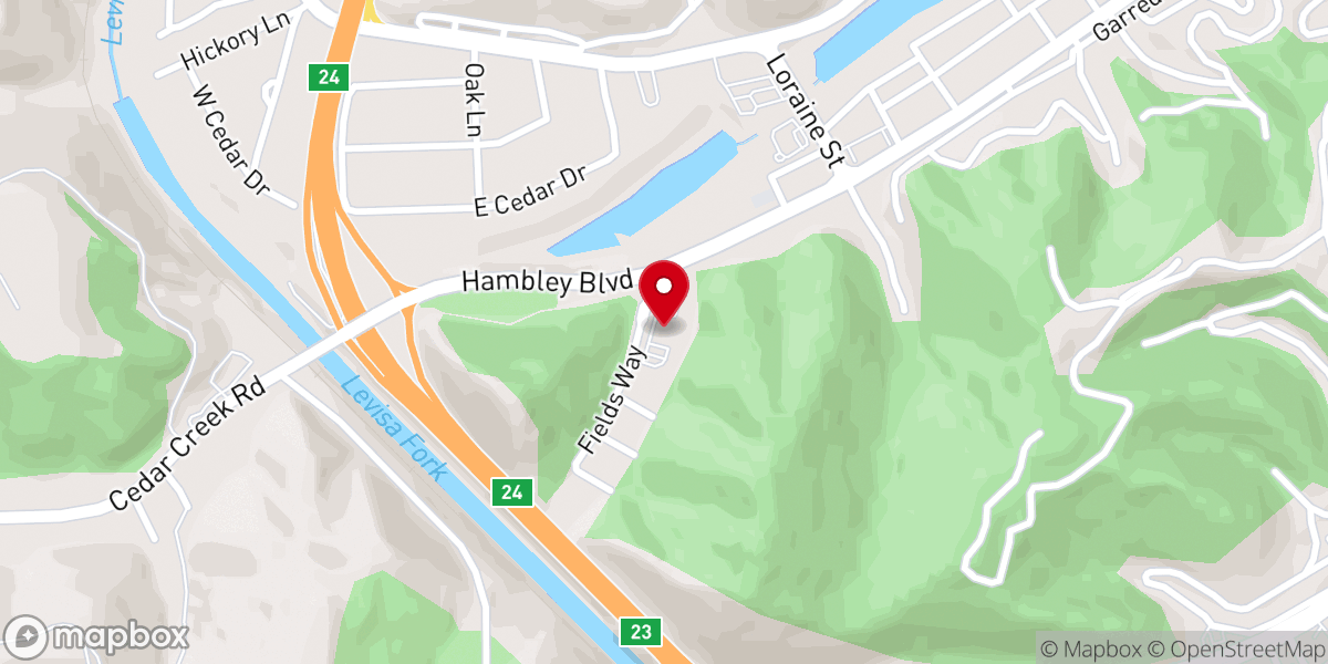Map showing location of Cornerstone Christian Church
