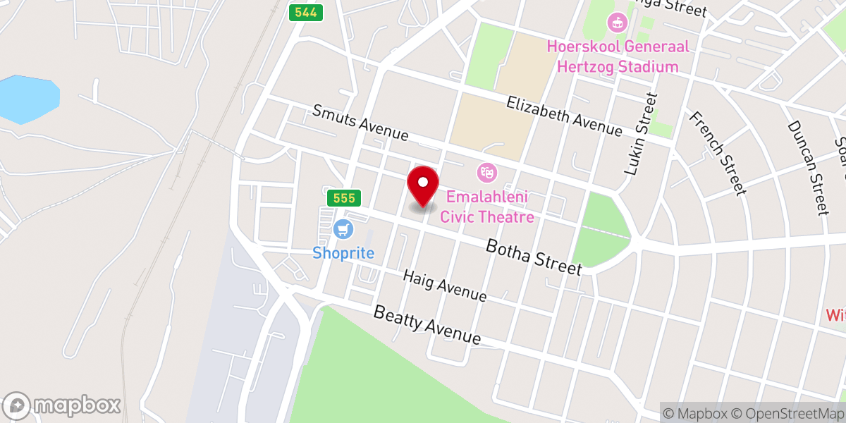 Map showing location of Assemblies Of God (Se Tvl)