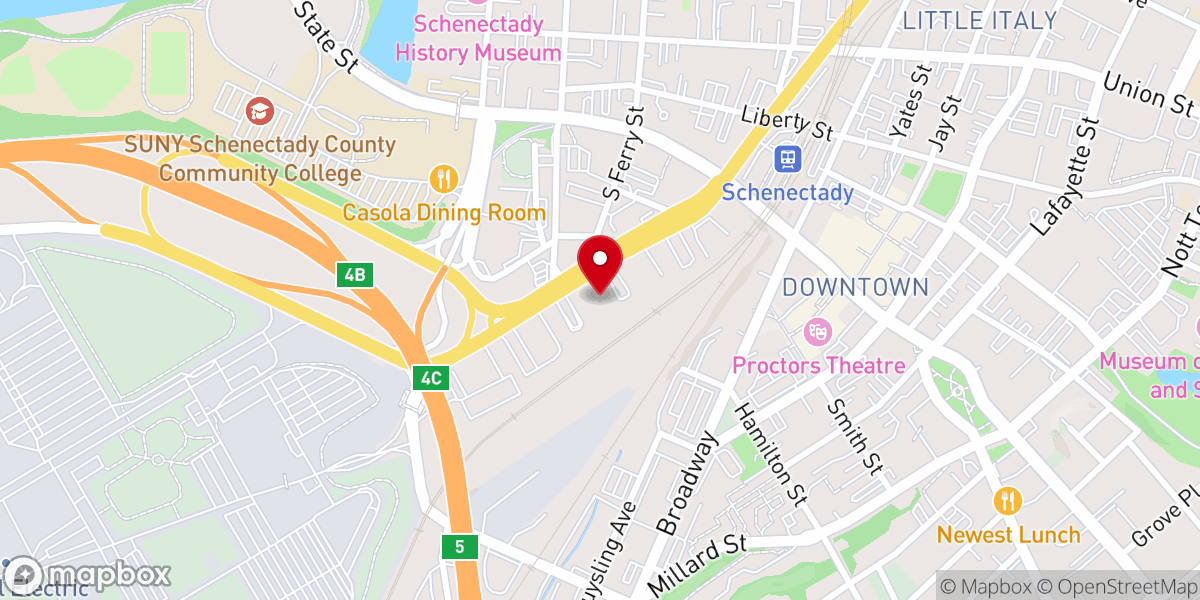 Map showing location of The Potters House Christian Fellowship Church