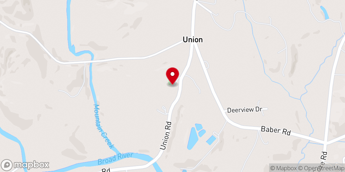 Map showing location of Union Church