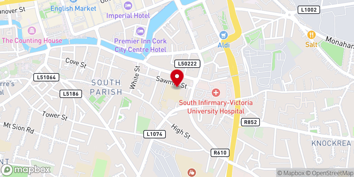 Map showing location of The Yurt