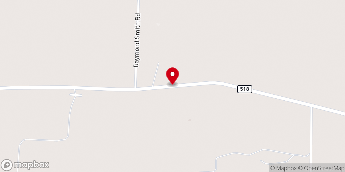 Map showing location of Pleasant Valley Baptist Church