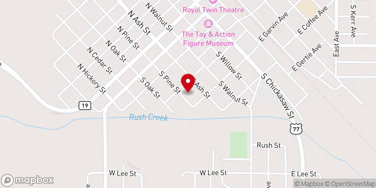 Map showing location of Life Spring Family Church