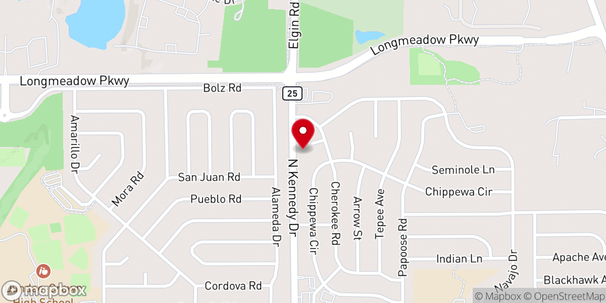 Map showing location of Carpenter's House Community Church