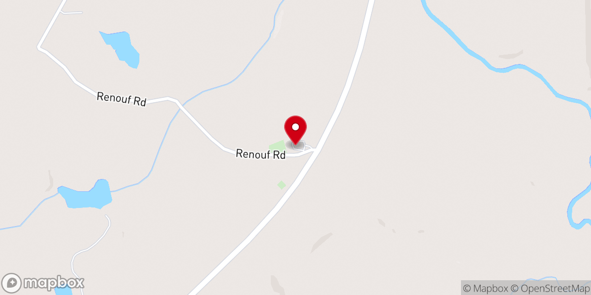 Map showing location of Mount Pleasant Church