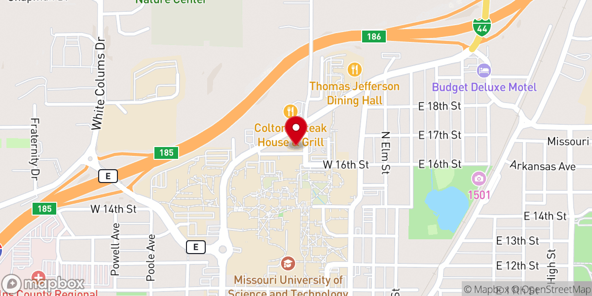 Map showing location of St Patrick School
