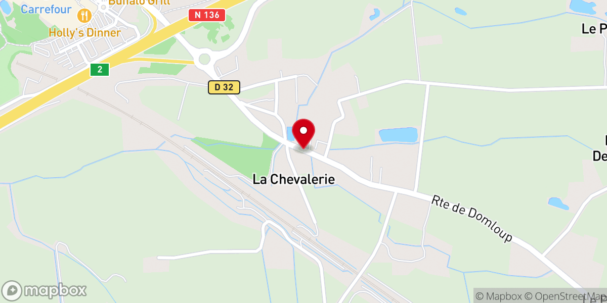 Map showing location of Prieuré Forge