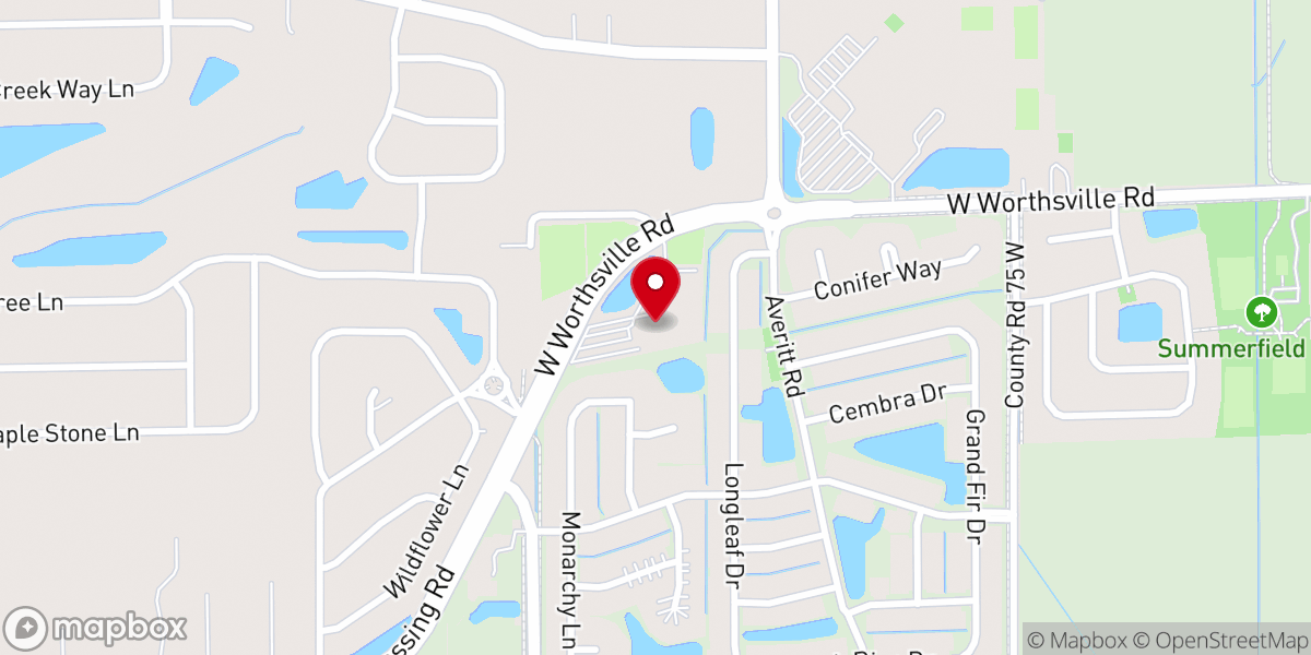 Map showing location of Legacy Church
