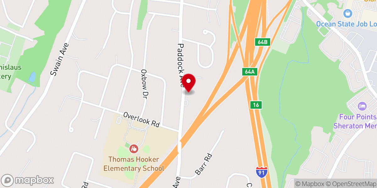 Map showing location of The Unitarian Universalist Church in Meriden