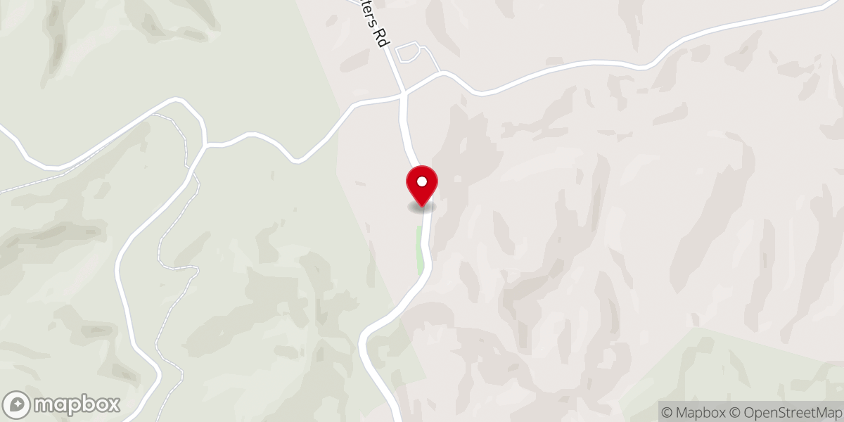 Map showing location of Otter Creek Church