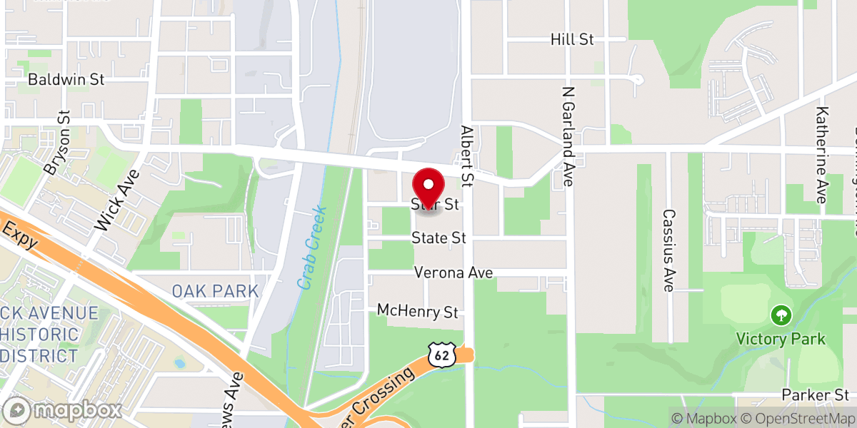 Map showing location of Lilly Grove Missionary Baptist