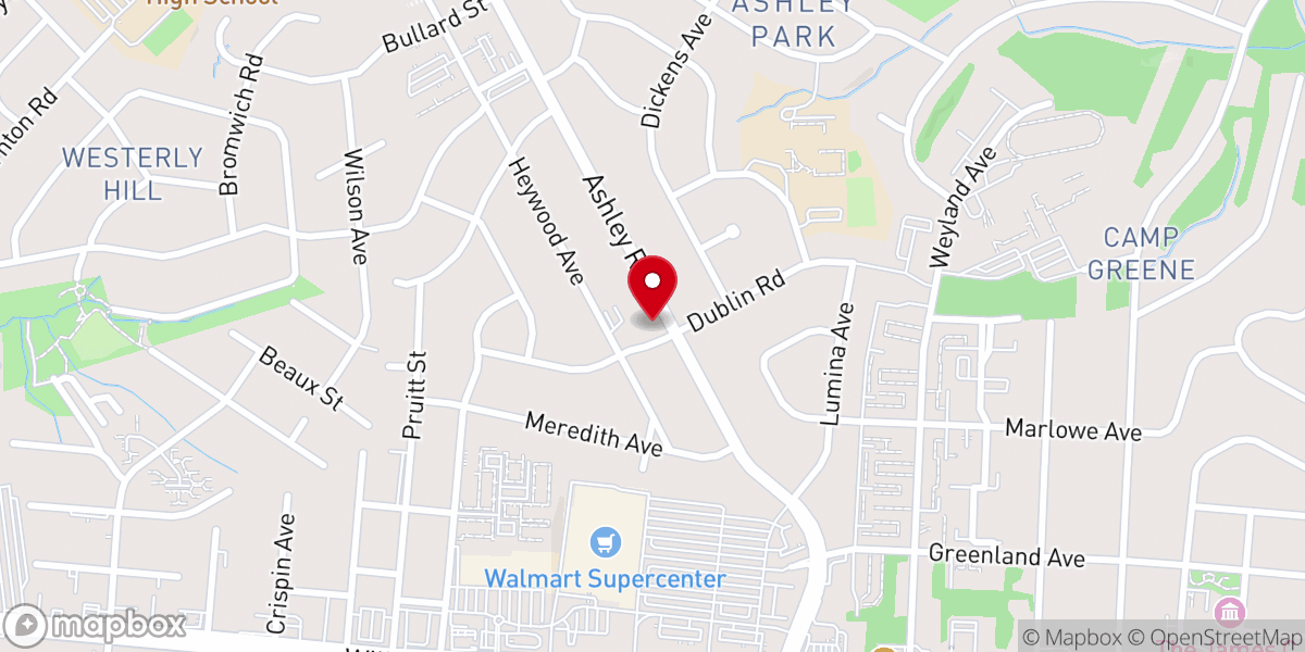 Map showing location of African Christian Fellowship Greater Charlotte Inc
