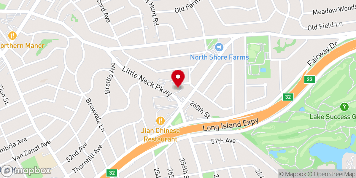 Map showing location of Harvest Church of New York