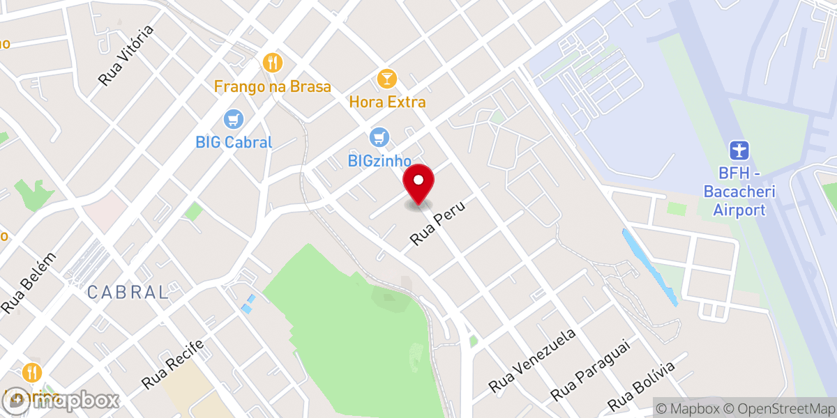 Map showing location of Assembleia de Deus (IEADC - Bacacheri)