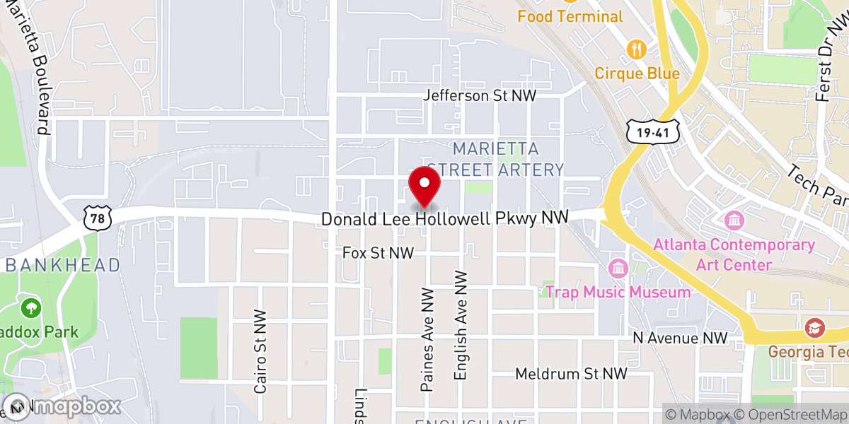 Map showing location of Pure Church of Jesus Christ Incorporated