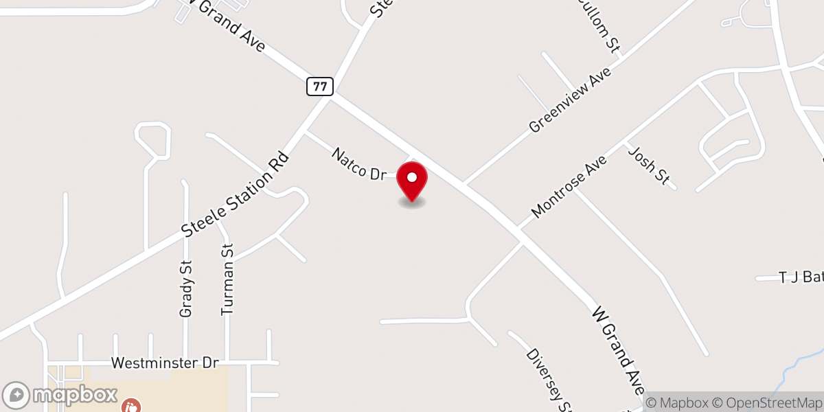 Map showing location of Bethesda Christian Center
