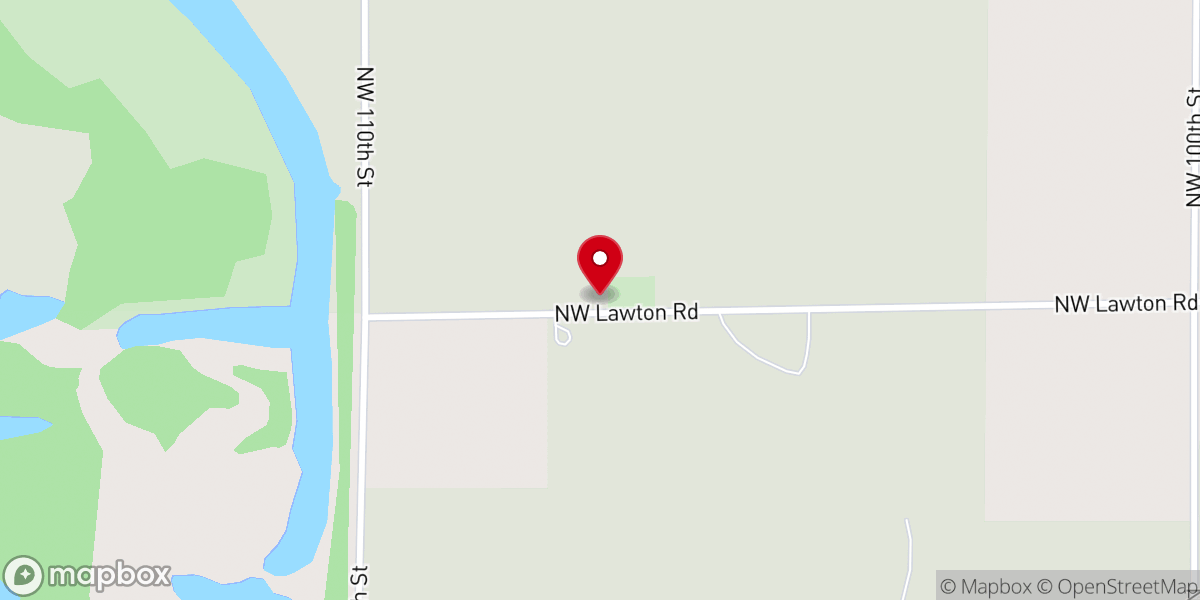 Map showing location of Friendship Church