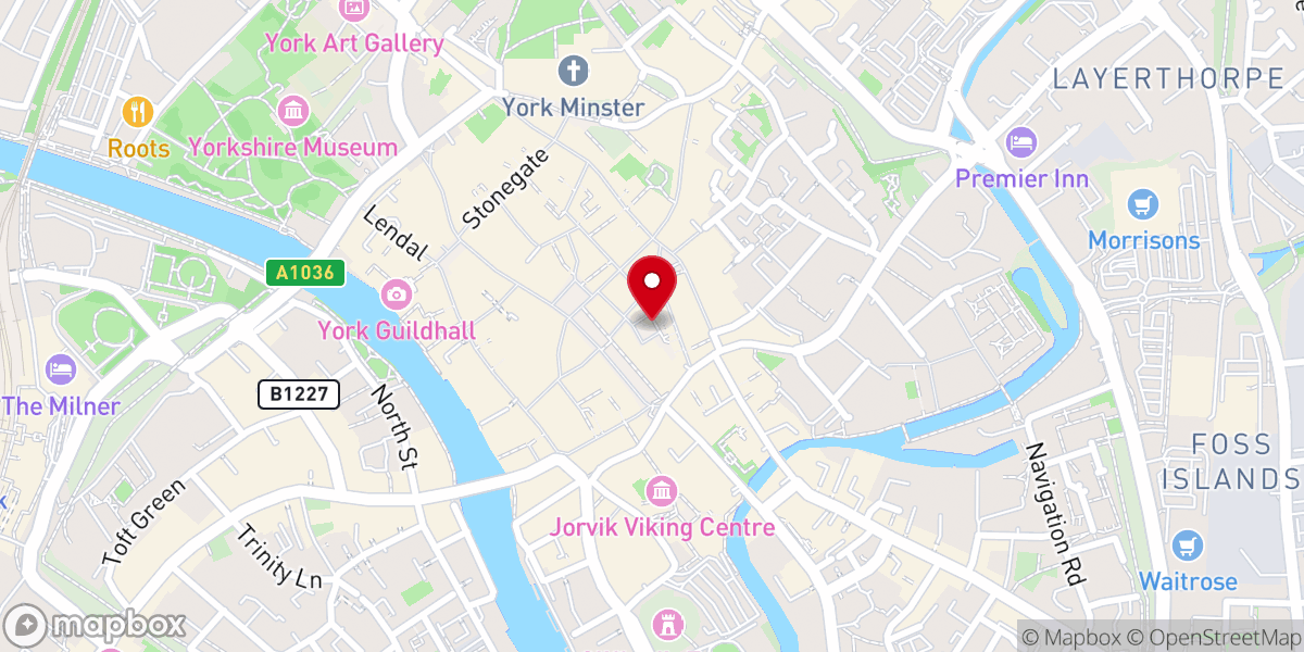 Map showing location of Shambles Market