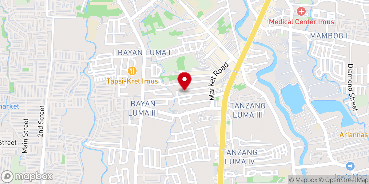 Map showing location of Seventh Day Adventist Church - Imus Central