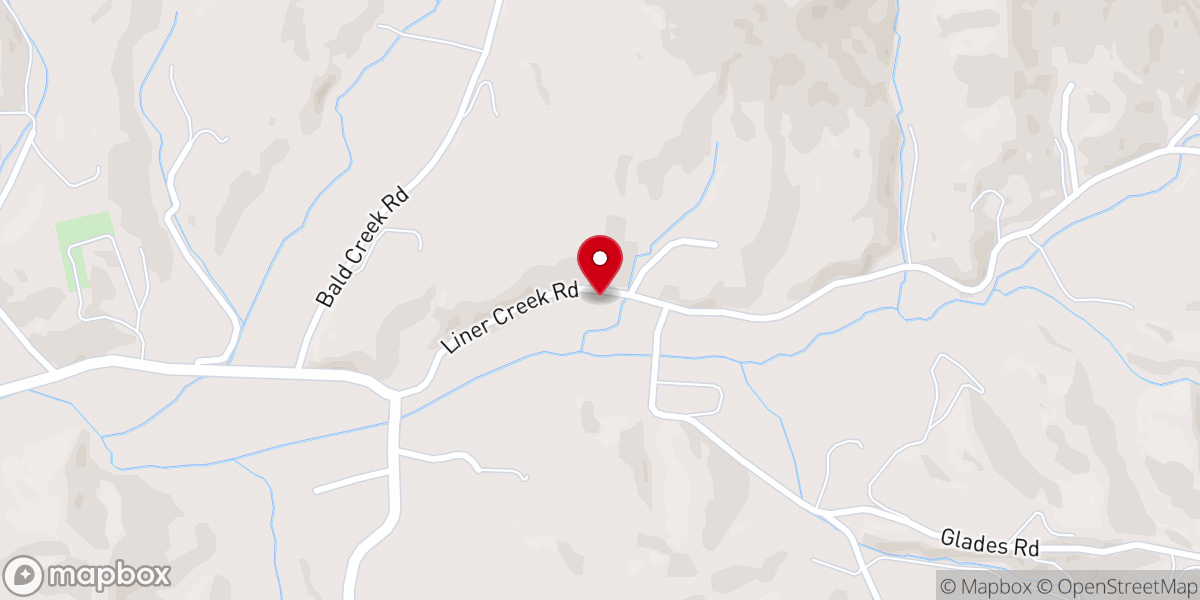 Map showing location of Rock Springs Baptist Church