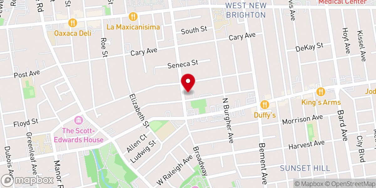 Map showing location of Richmond Christian Church