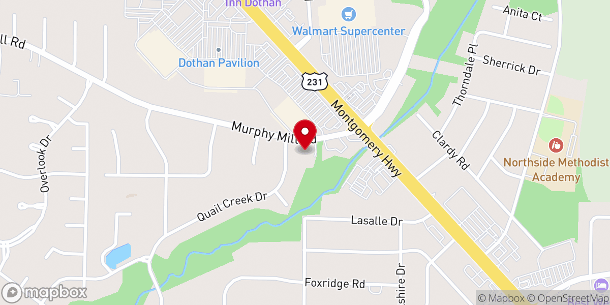 Map showing location of Triumphant Cross Lutheran Church