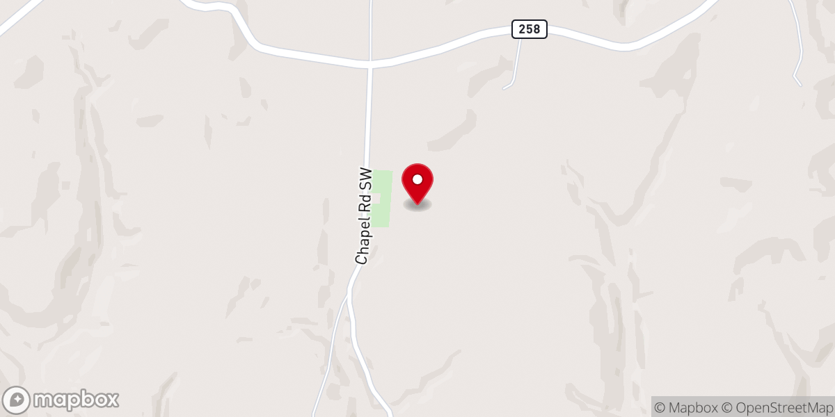 Map showing location of Wesley Church