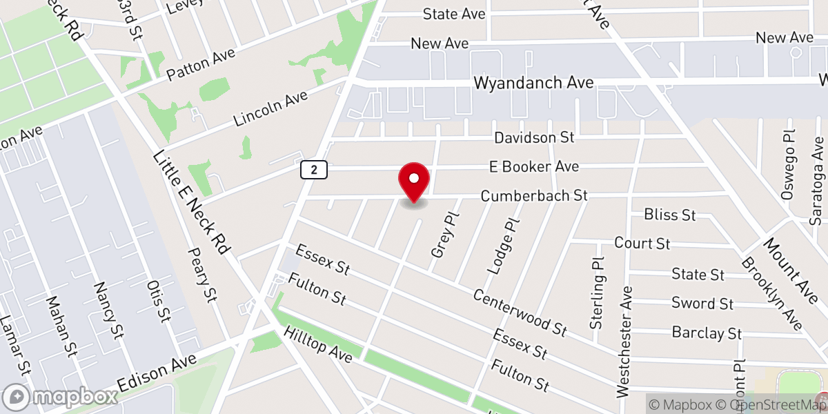 Map showing location of Community Church-The Nazarene