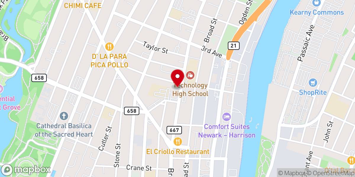 Map showing location of St Michaels Rectory