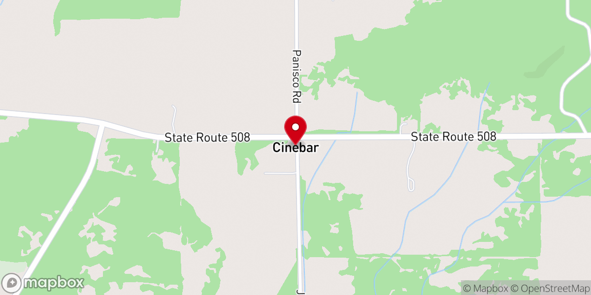 Map showing location of Cinebar