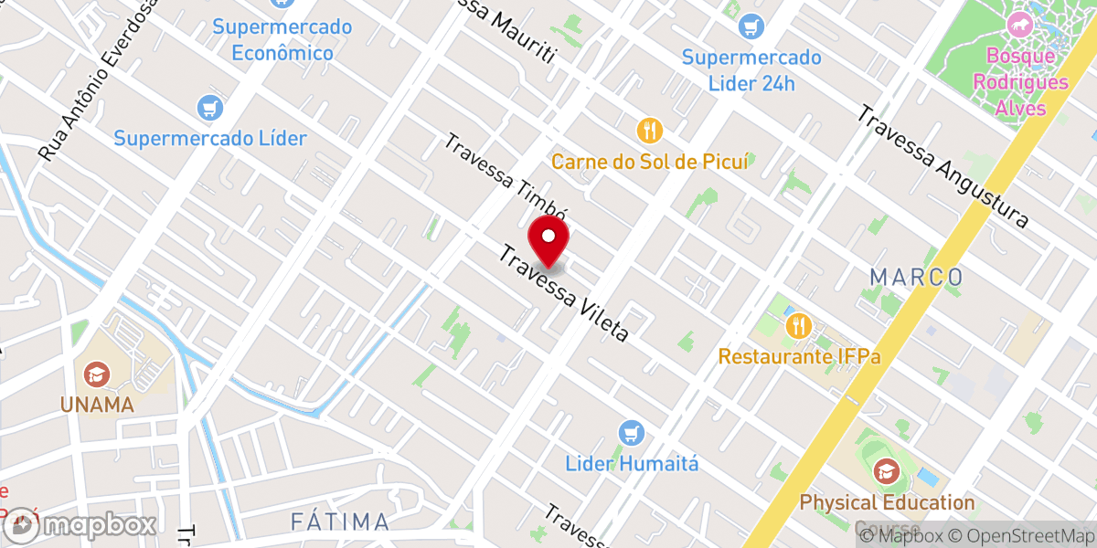 Map showing location of Assembleia de Deus - TEMPLO VILETA 01