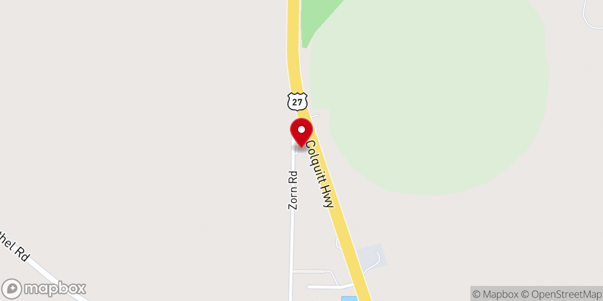 Map showing location of Christian Faith Church