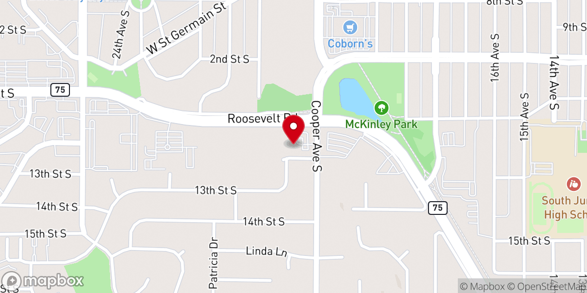 Map showing location of Parish Hall