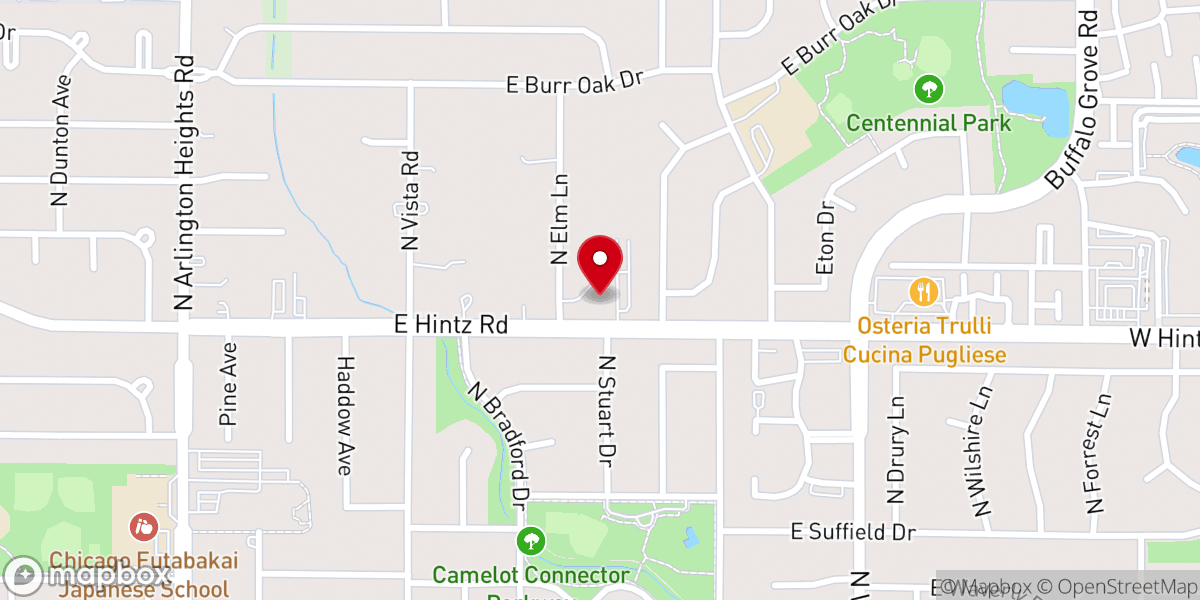 Map showing location of Arlington Countryside Church