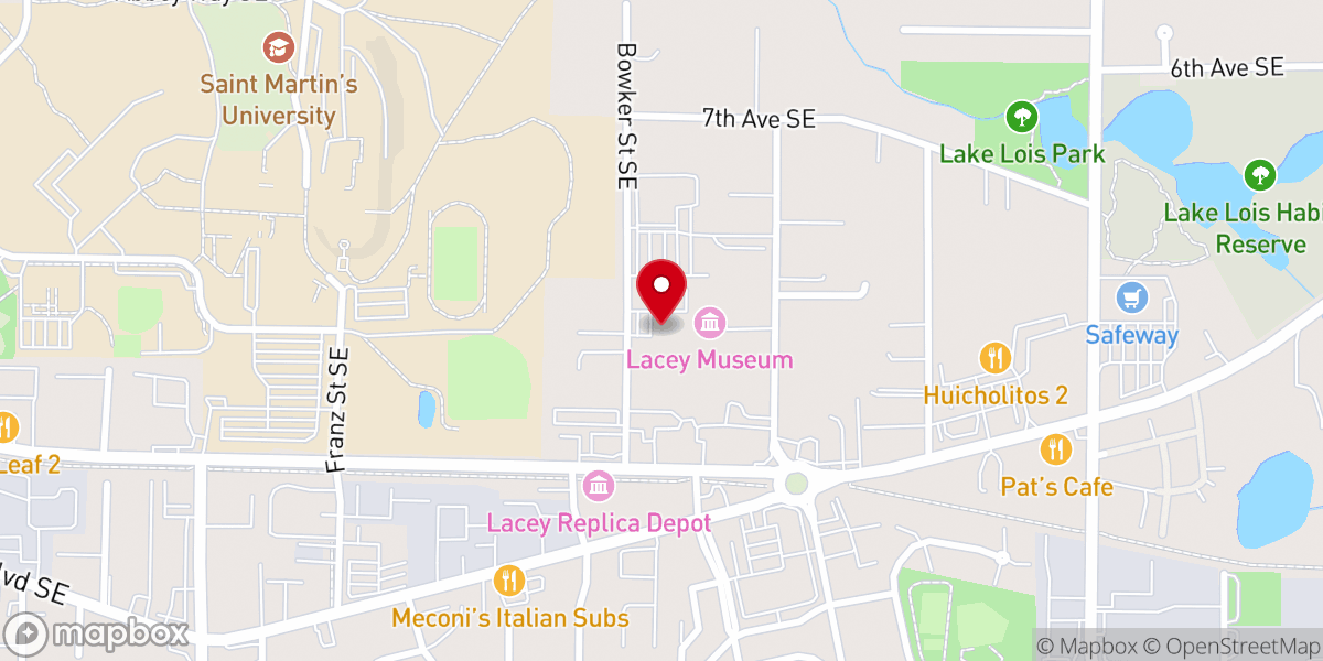 Map showing location of St Benedict's Episcopal Church