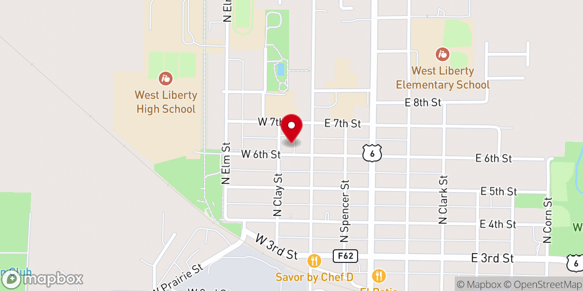 Map showing location of St Joseph Rectory