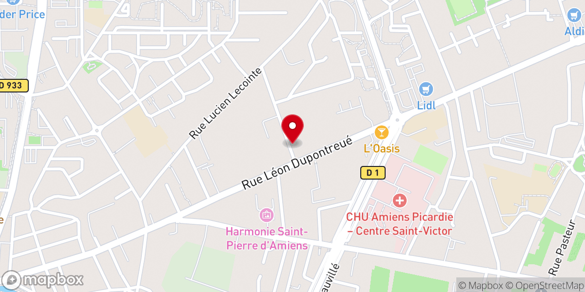 Map showing location of Fpma Amiens