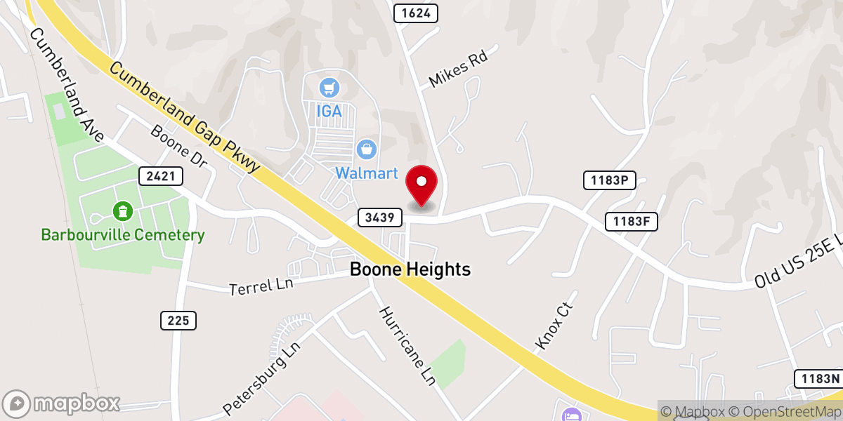 Map showing location of Wayman Chapel AME Church