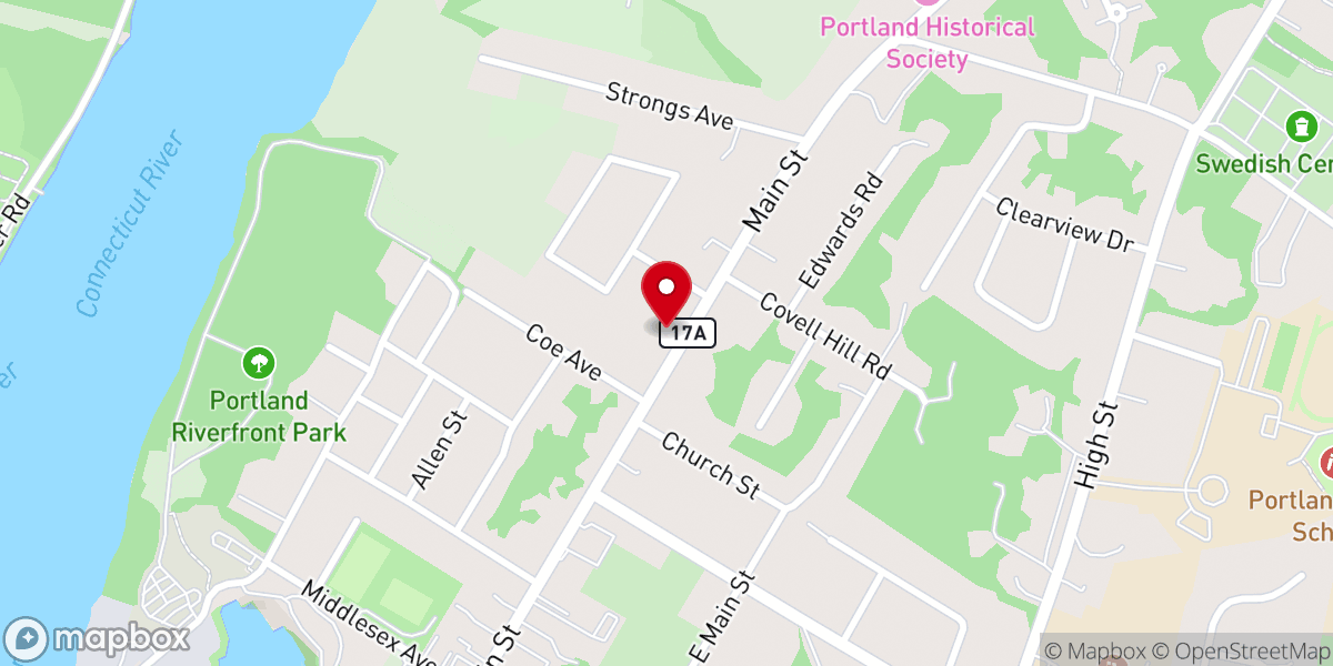 Map showing location of True Vine Church
