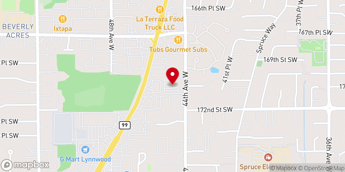 Map showing location of Open Door Baptist Church