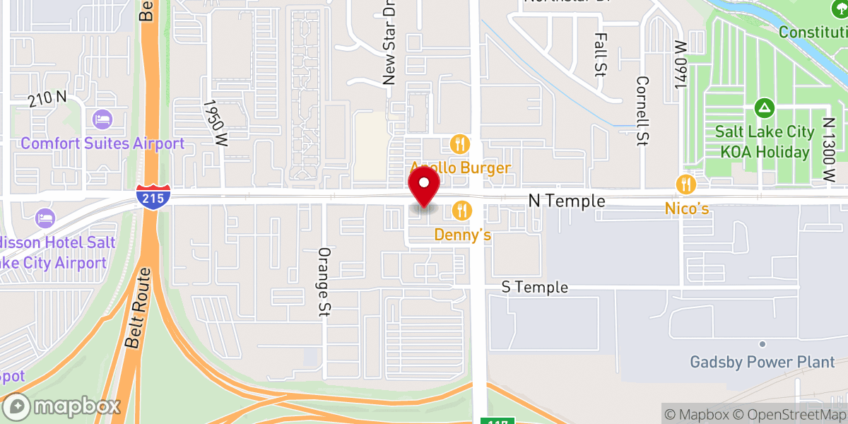 Map showing location of Pentecostals of Salt Lake