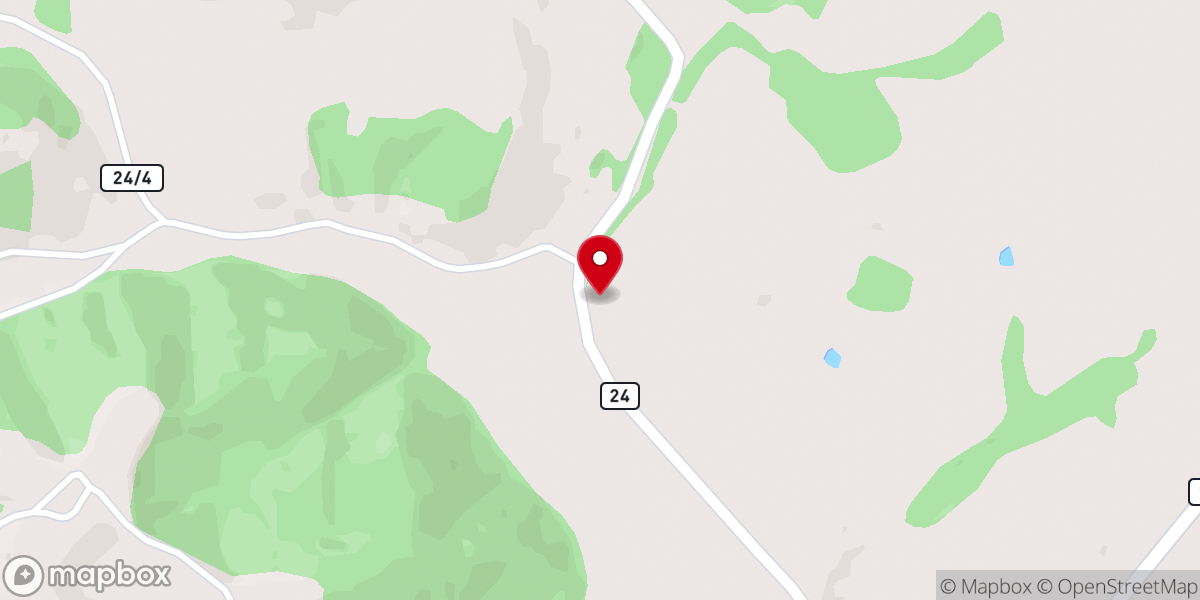 Map showing location of Shues Bluff Church