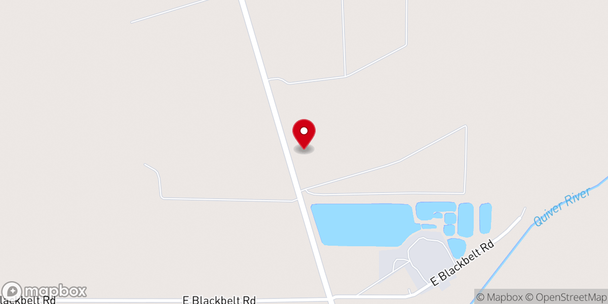 Map showing location of Travelers Rest Church