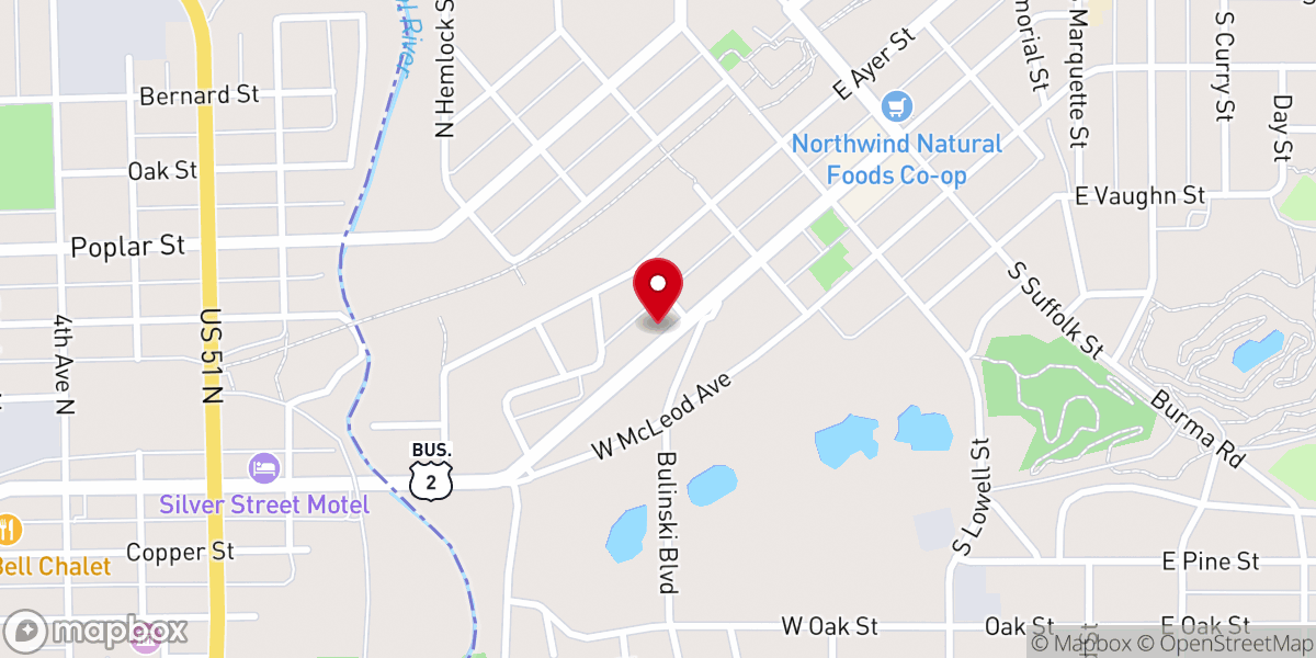 Map showing location of Apostolic Lutheran Church