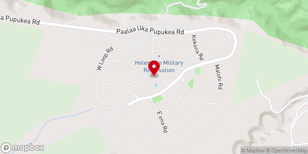 Map showing location of Helemano Community Chapel