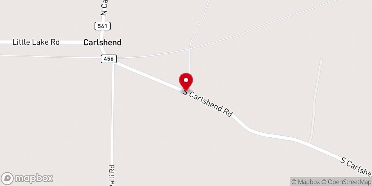 Map showing location of Evangelical Covenant Church