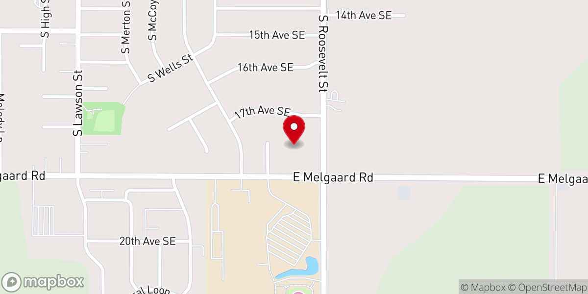 Map showing location of Arise Church