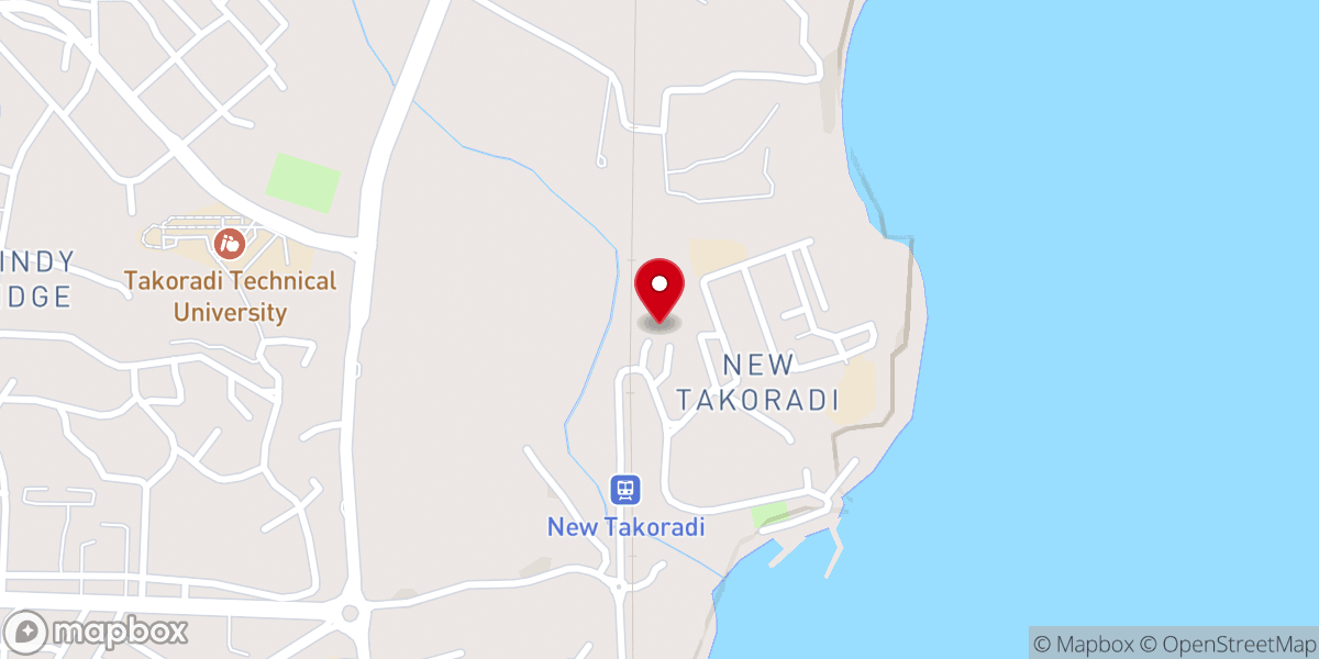 Map showing location of The Church Of Pentecost - New Takoradi Assembly (Lower Town)
